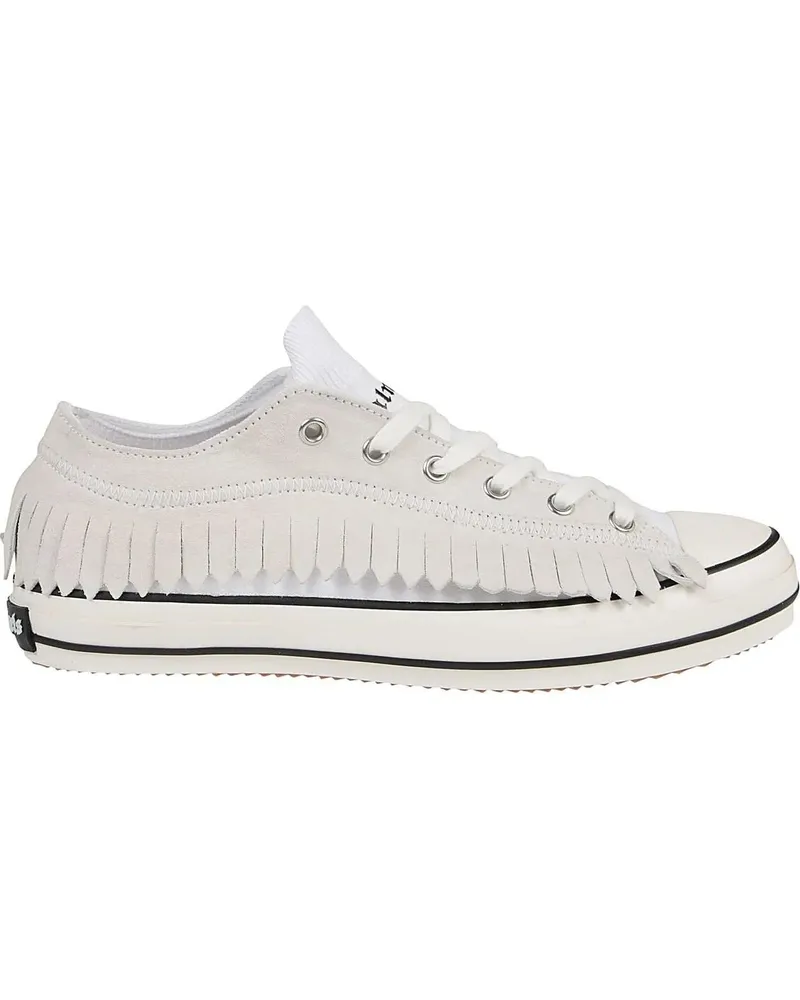 Palm Angels Low-Top Sneaker Sneakers Fringe Basket Low Vulcanized White weiß Weiß