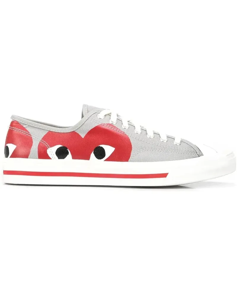 Comme des Garçons Low-Top Sneaker  Play X Converse Jack Purcell Sne grau Grau