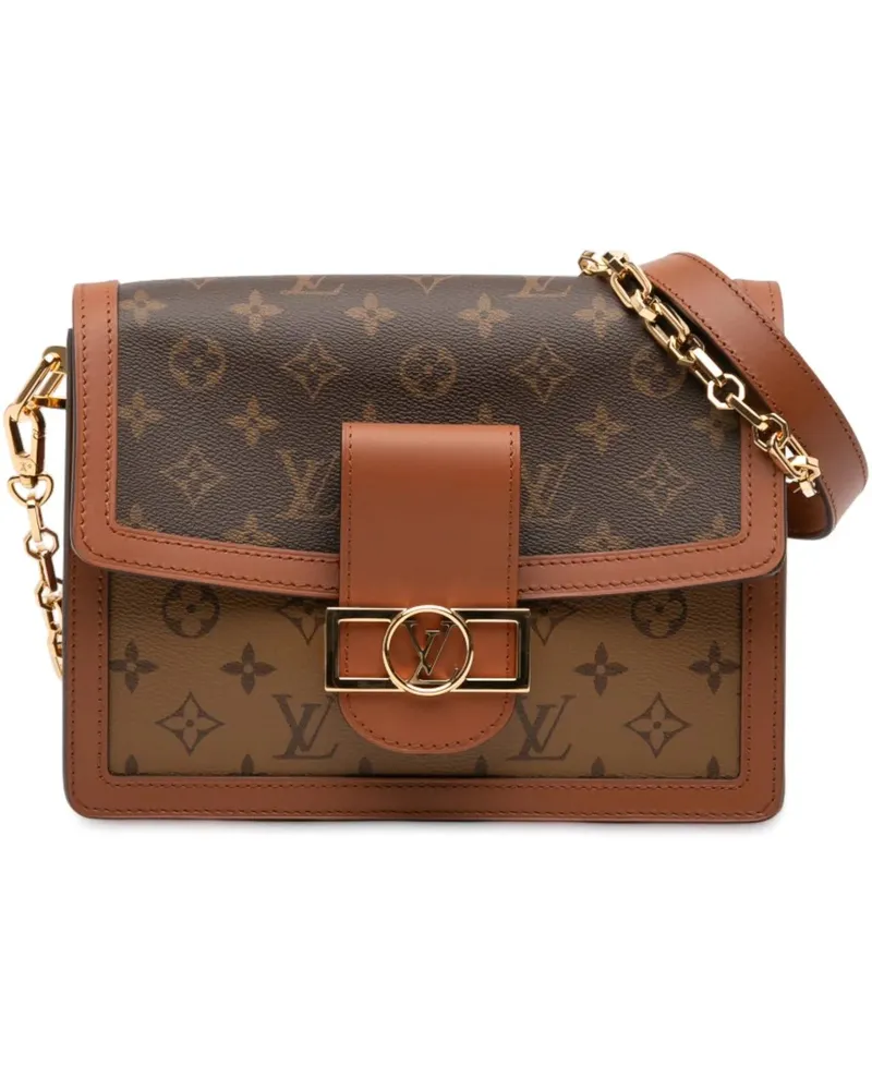 Louis Vuitton Hobo Bags Monogram Reverse Dauphine MM braun Braun