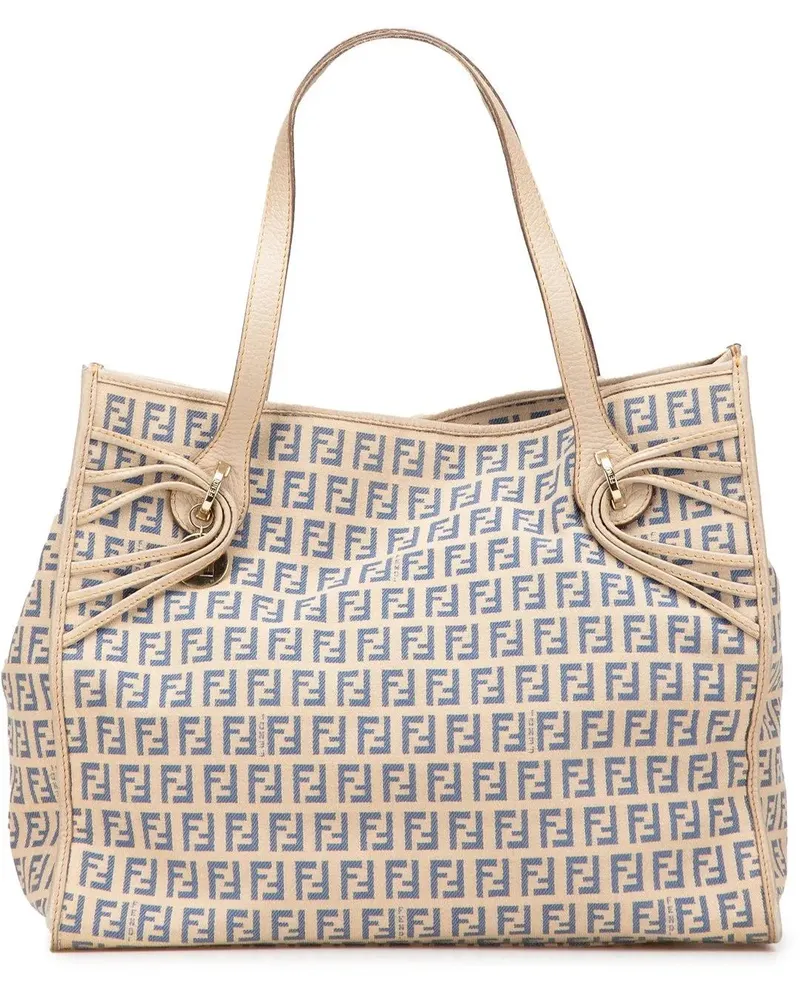 Fendi Shopper Zucchino Canvas Tote braun Braun
