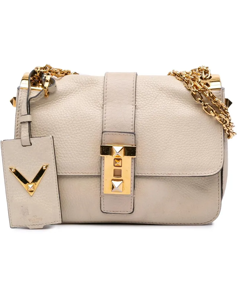 Valentino Garavani Hobo Bags Calfskin B Rockstud Chain Shoulder Bag braun Braun