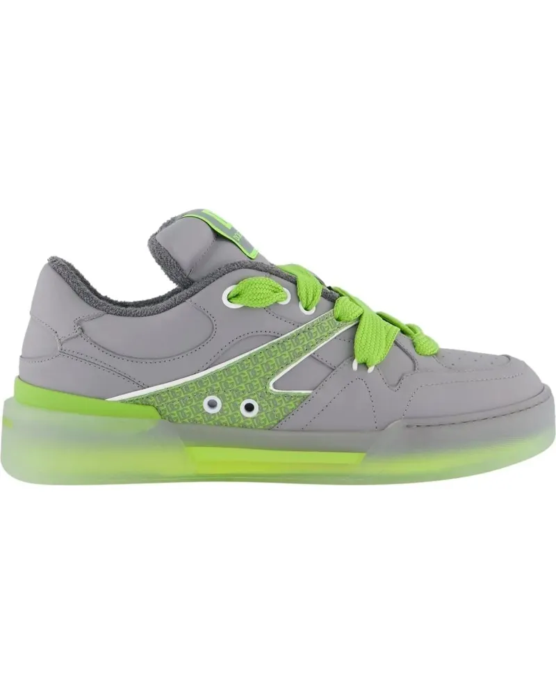 Dolce & Gabbana Low-Top Sneaker Heren New Roma Sneaker Grijs/Groen grau Grau