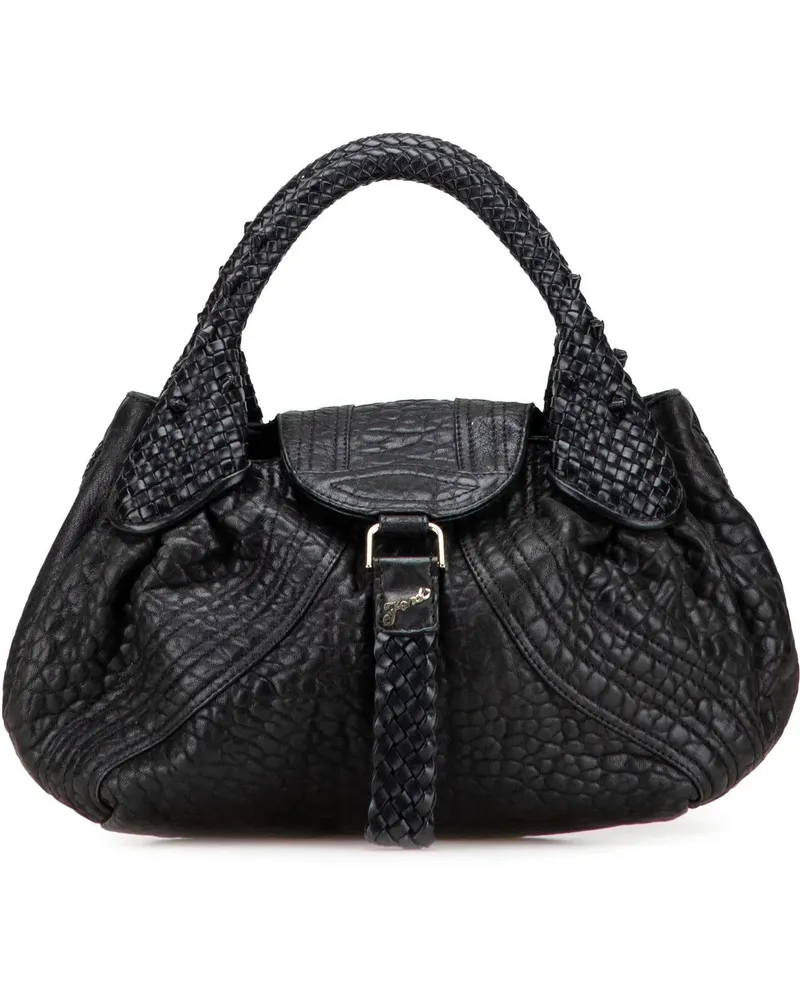 Fendi Crossbody Bags Leather Spy Handbag schwarz Schwarz