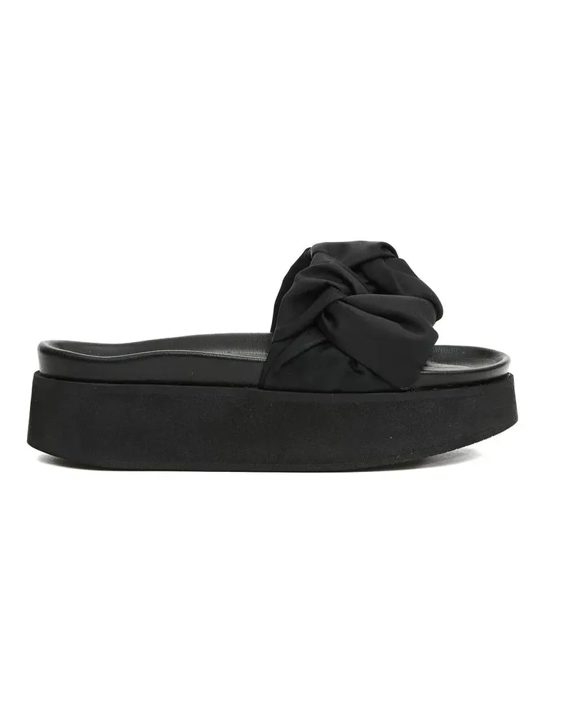 INUIKII Sandalen Black Platform Slipper With Fabric schwarz Schwarz