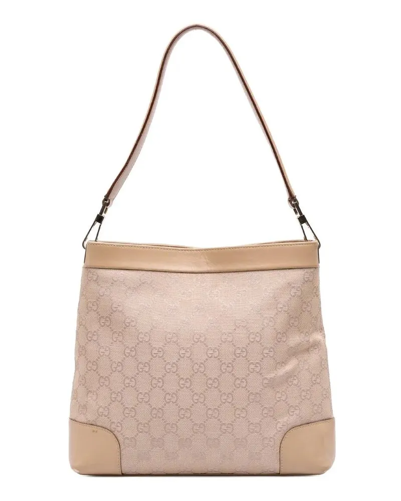 Gucci Hobo Bags GG Canvas Shoulder Bag braun Braun