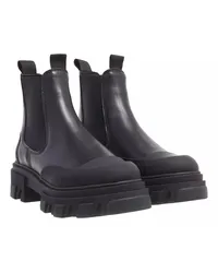 Ganni Boots & Stiefeletten Low Chelsea Boot Black Stitch Schwarz