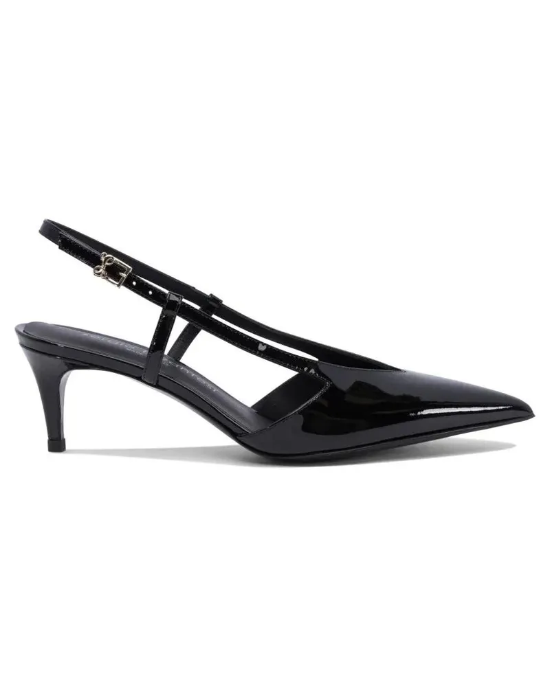 Sergio Levantesi Hohe Schuhe Glossy Leather Slingback Heeled Shoes schwarz Schwarz