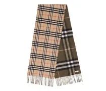 Tücher & Schals Reversible Check Cashmere Scarf beige