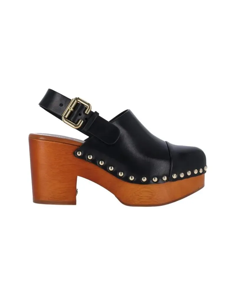 Chloé Sandalen "Jeannette" Wedge Sandals – Black schwarz Schwarz
