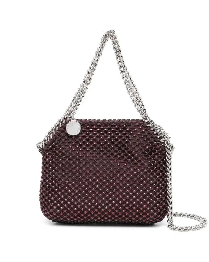 Stella McCartney Hobo Bags Textured Red Shoulder Bag With Chain-Link Strap rot Rot