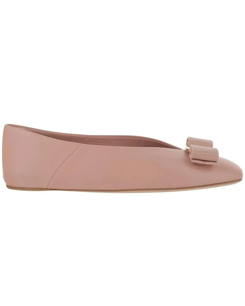 Ferragamo Vara Bow Ballet Flats pink Rosa