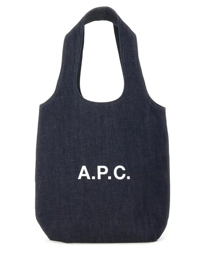 A.P.C. Shopper & Totes "Ninon" Small Tote Bag blau Blau