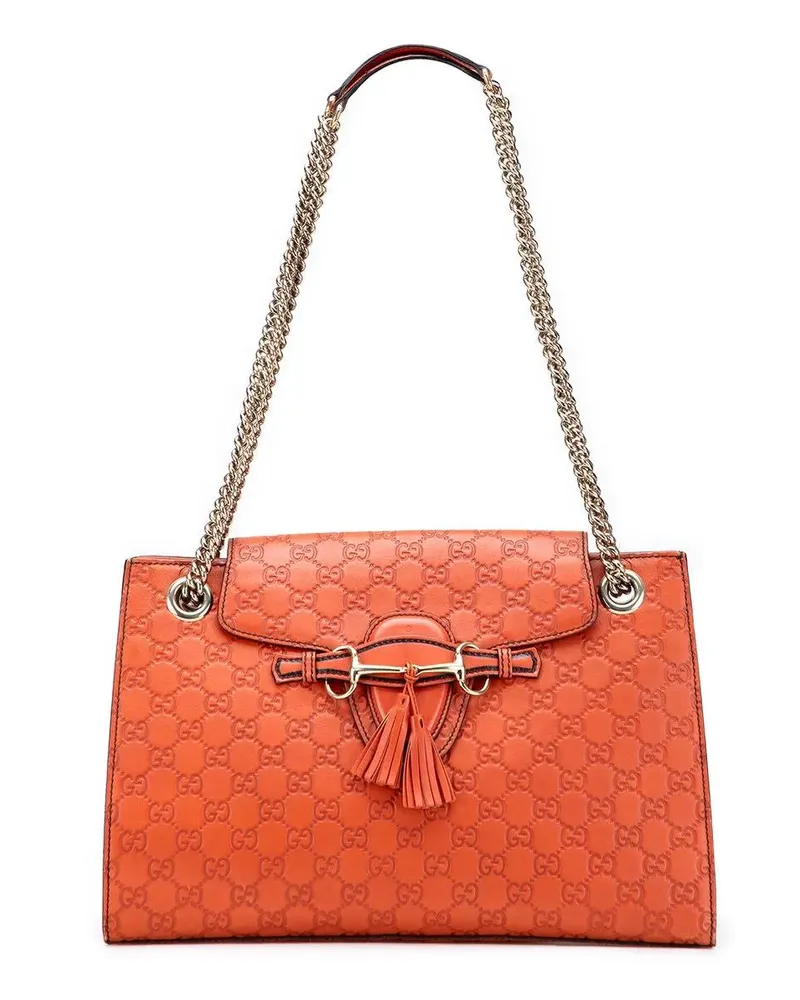 Gucci Hobo Bags Large ssima Emily Shoulder Bag orange Orange