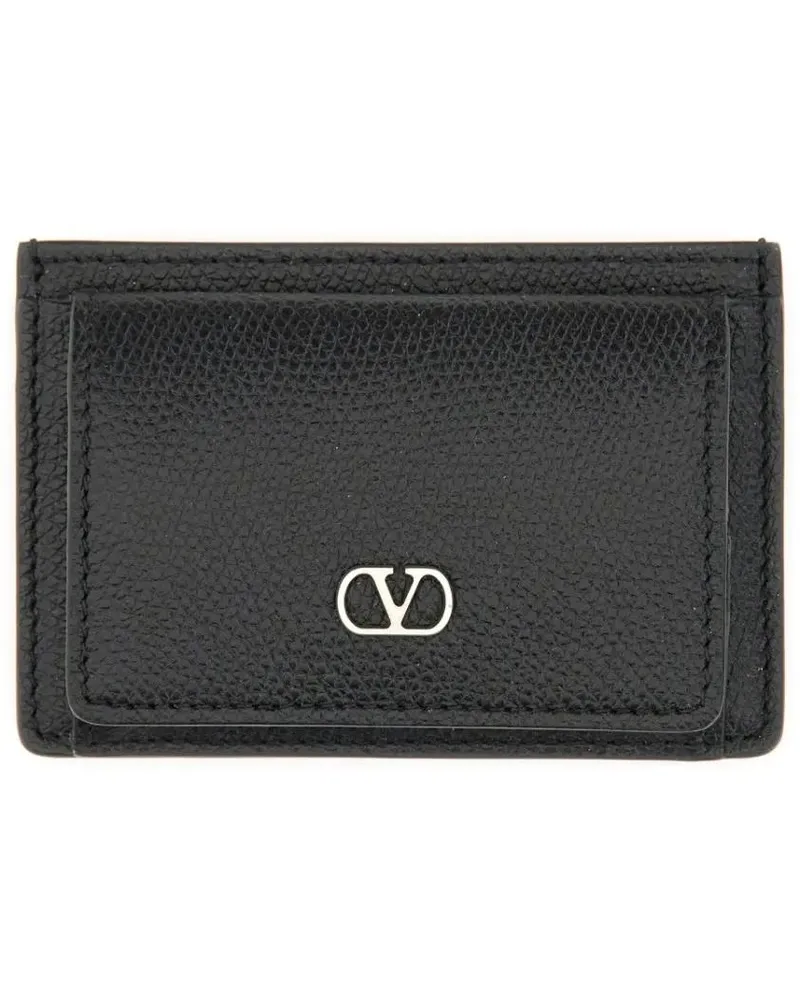 Valentino Garavani Portemonnaies "Vlogo Signature" Card Holder schwarz Schwarz