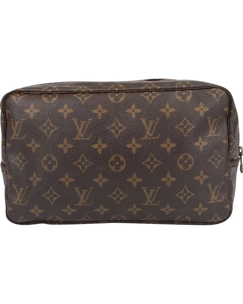 Louis Vuitton Crossbody Bags  Canvas Monogram Trousse Toilette 28 braun Braun