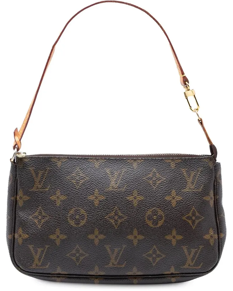 Louis Vuitton Hobo Bags Monogram Pochette Accessoires braun Braun