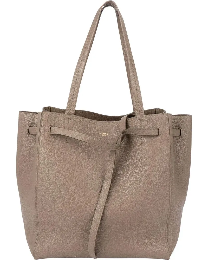 Celine Crossbody Bags  Taupe Leather Phantom Handbag braun Braun
