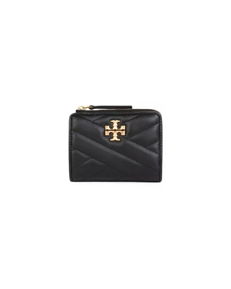 Tory Burch Portemonnaie Kira' 'Bifold' Black Leather Wallet Schwarz