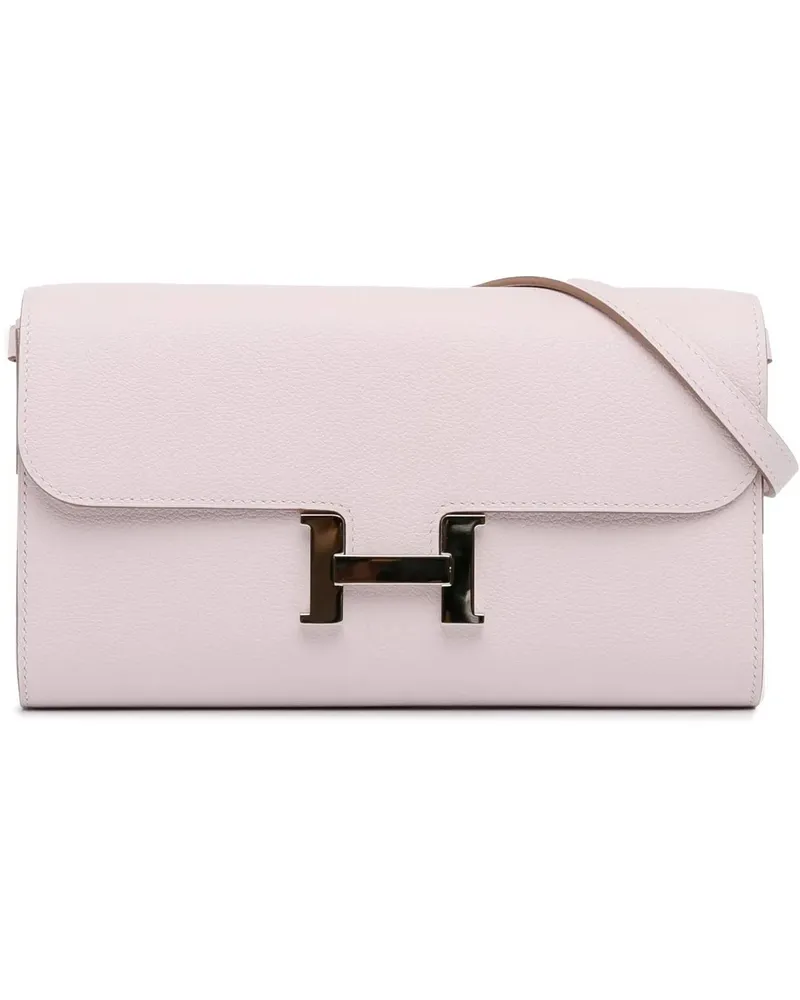 Hermès Portemonnaie Evercolor Constance To Go Wallet rosa Gold