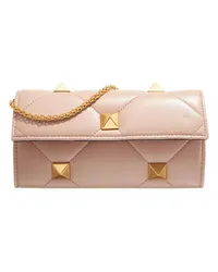 Valentino Garavani Portemonnaie Roman Stud Quilted Nappa Wallet On Chain Gold