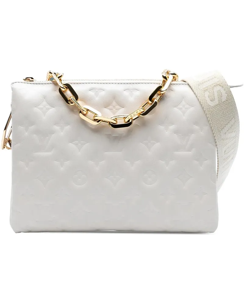 Louis Vuitton Hobo Bags Monogram Embossed Puffy Lambskin Coussin PM braun Braun