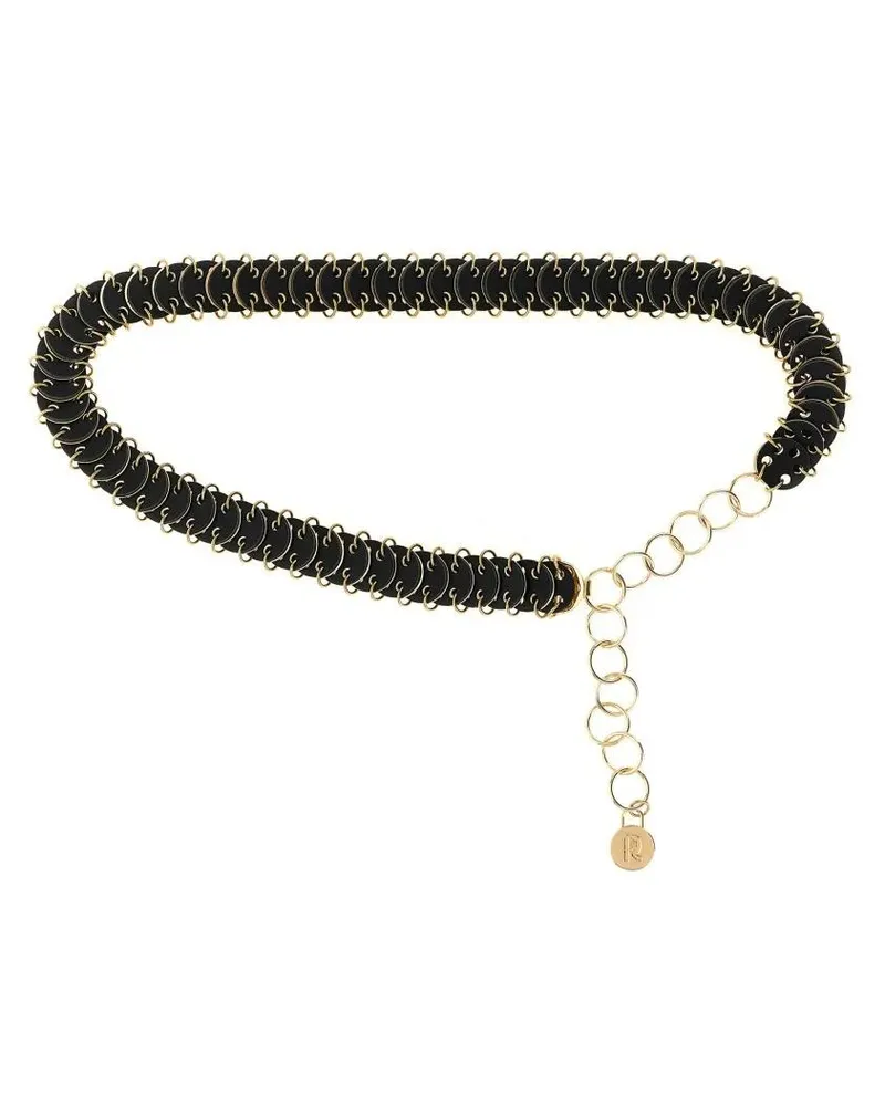 Paco Rabanne Gürtel '1969' Reversible Belt schwarz Schwarz