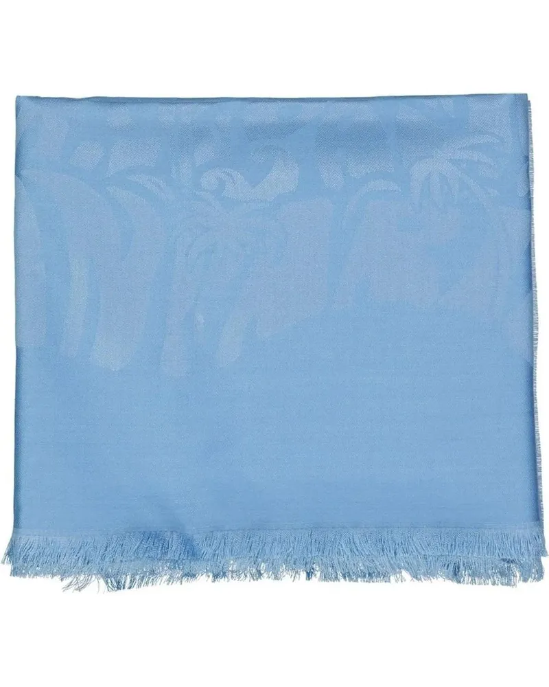 Lanvin Tücher & Schals  Silk And Wool Scarf blau Blau