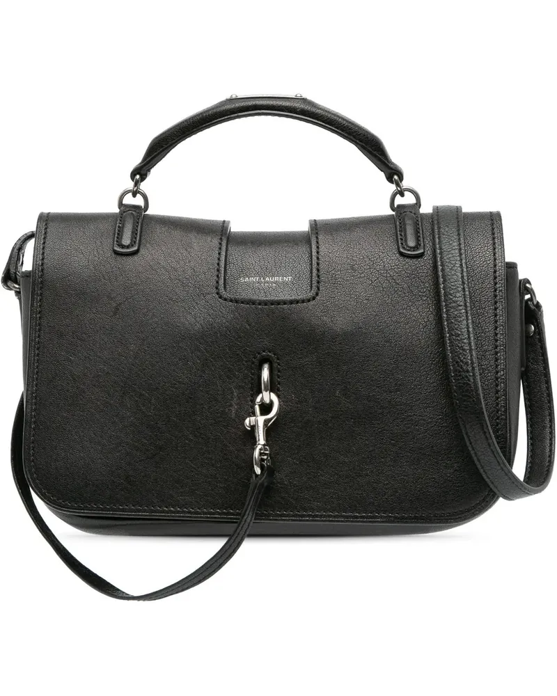 Saint Laurent Hobo Bags Medium Lambskin Charlotte Messenger Bag schwarz Schwarz