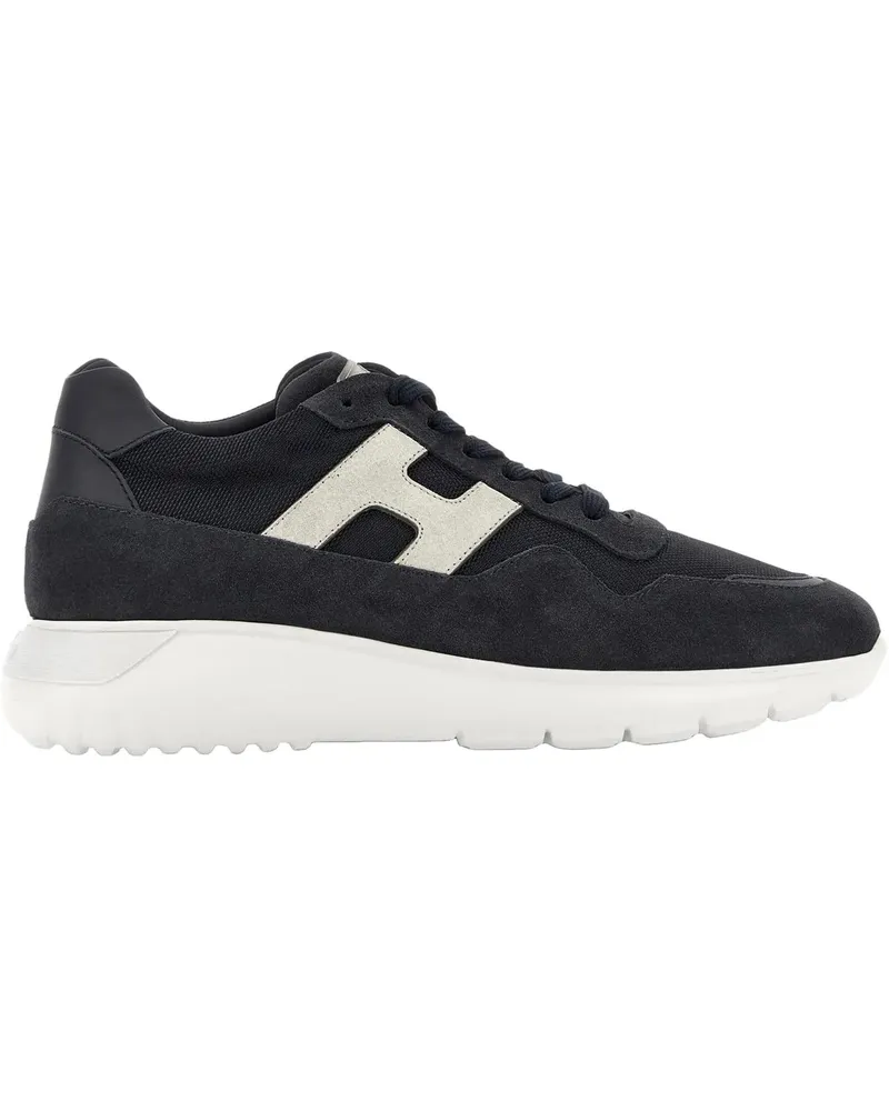 Hogan Flat Shoes Blu Denim Scuro Blu Bianco blau Blau