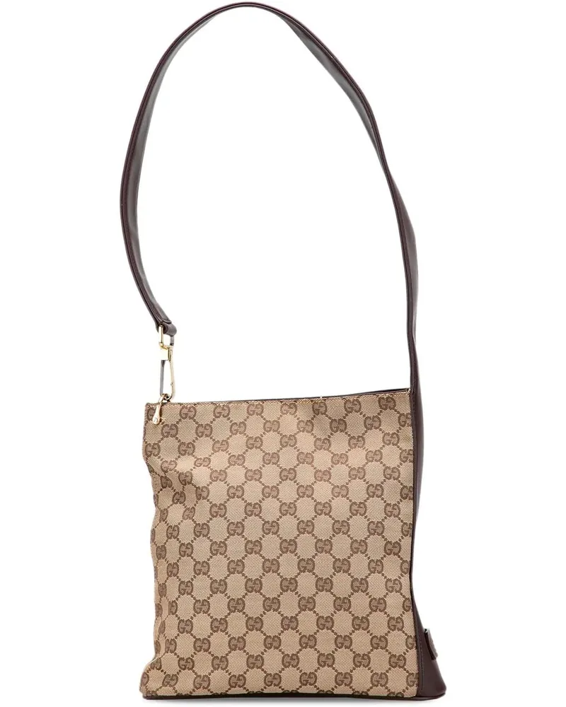 Gucci Hobo Bags GG Canvas Shoulder Bag braun Braun