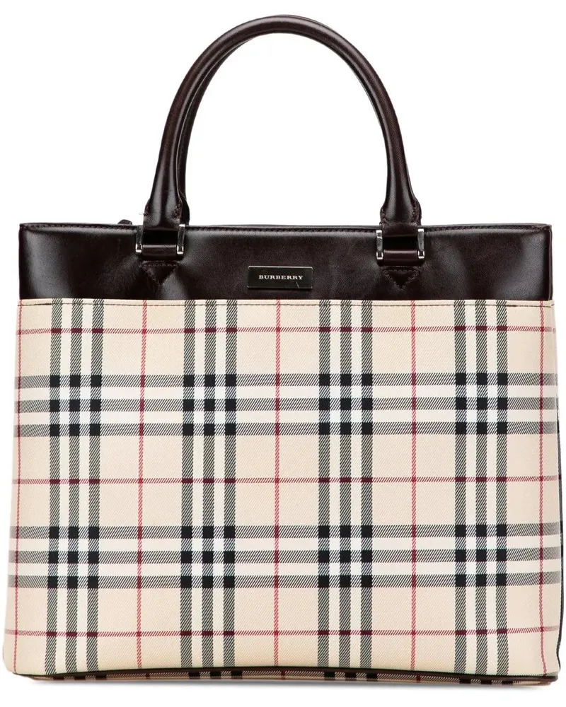 Burberry Shopper House Check Canvas Tote braun Braun
