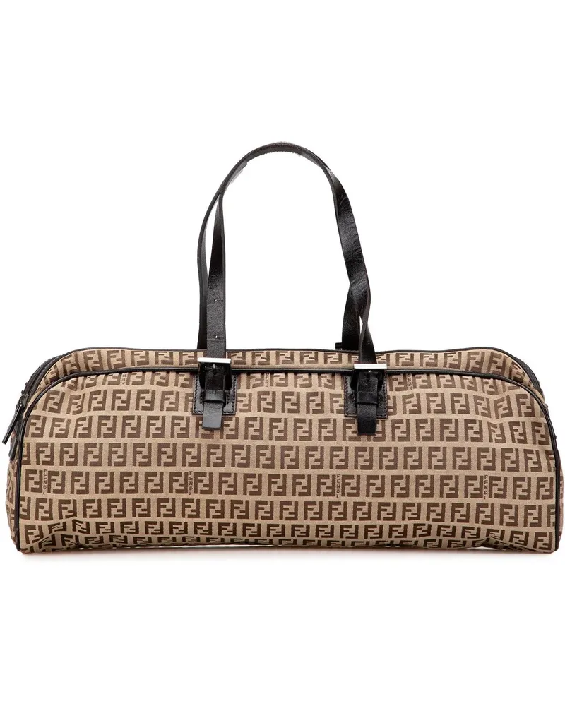 Fendi Crossbody Bags Zucchino Canvas Handbag braun Braun