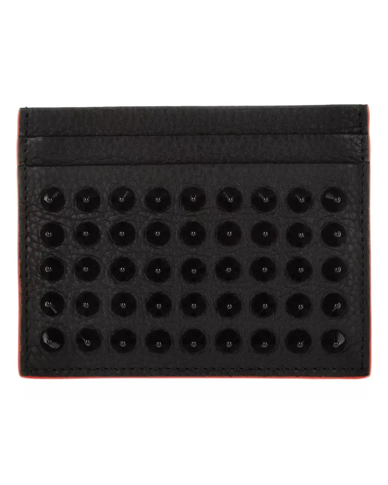 Christian Louboutin Portemonnaie Kios Simple Card Holder Black Rot