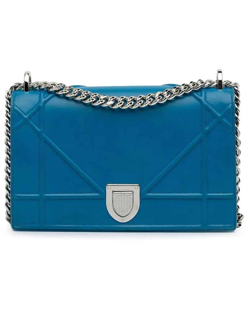 Dior Hobo Bags 2015 Medium Diorama Flap blau Blau