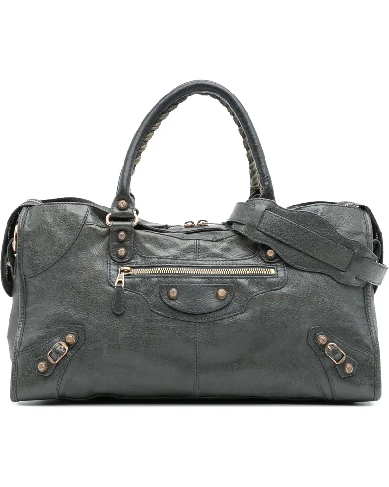 Balenciaga Hobo Bags Lambskin Motocross Giant 12 Part Time Satchel grau Grau