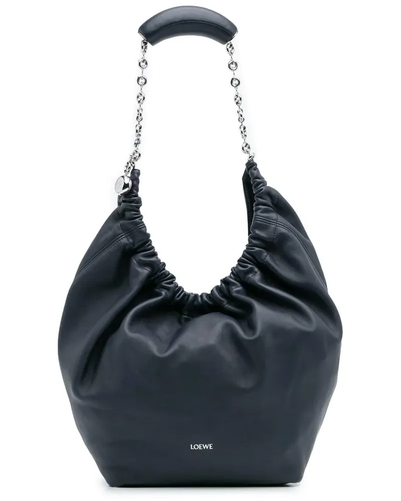 Loewe Hobo Bags Small Mellow Nappa Lambskin Squeeze Bag blau Blau