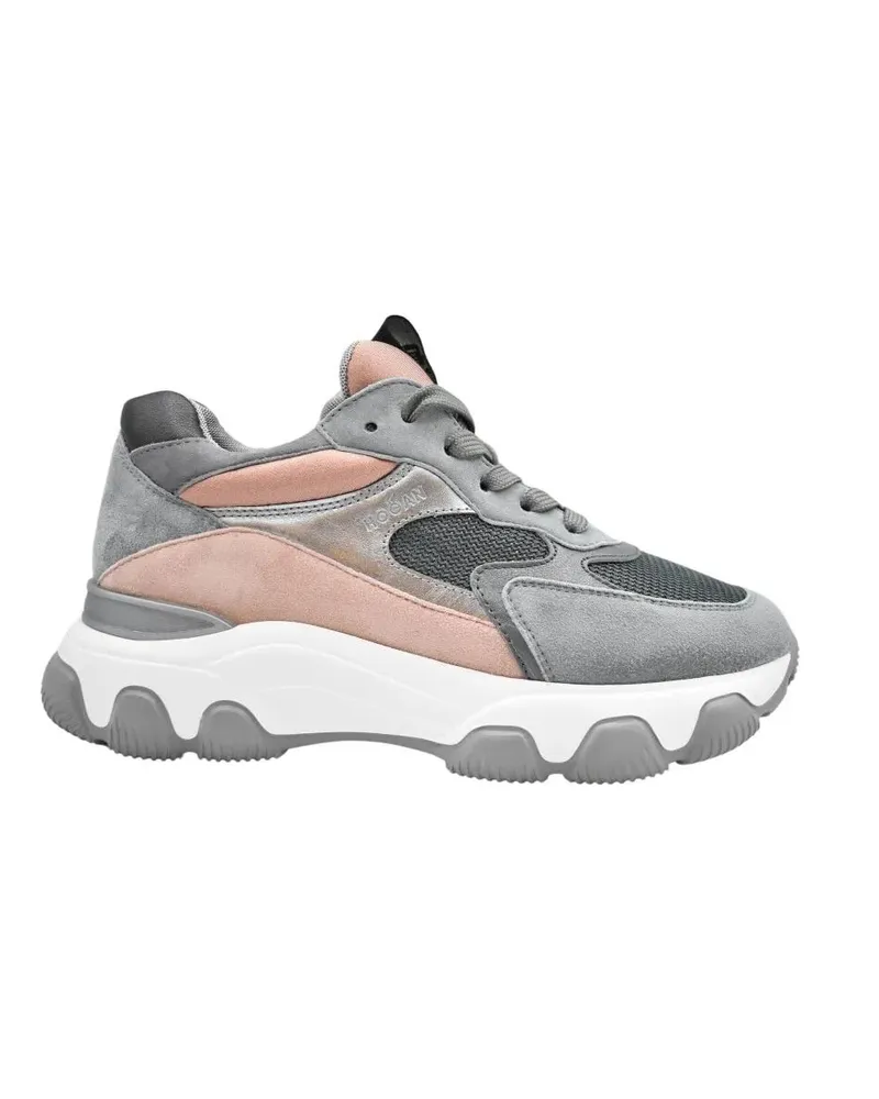 Hogan Laced Sneakers With Suede-Leather Blend bunt Bunt