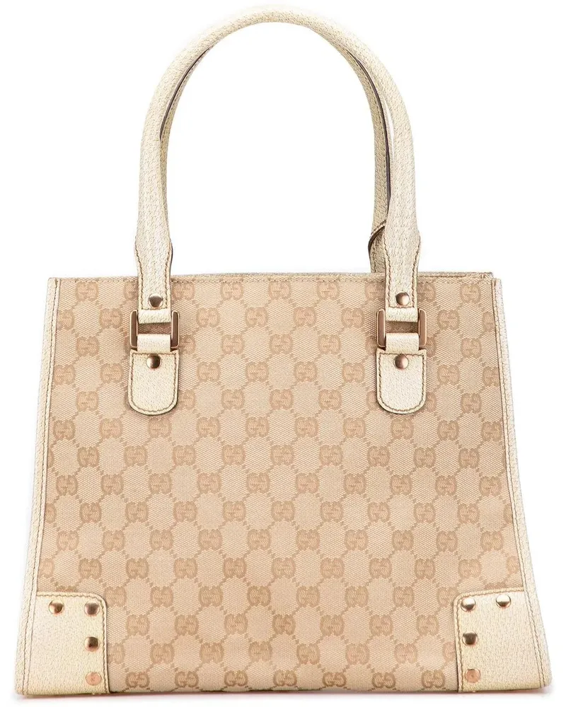 Gucci Shopper GG Canvas Nailhead Tote braun Braun