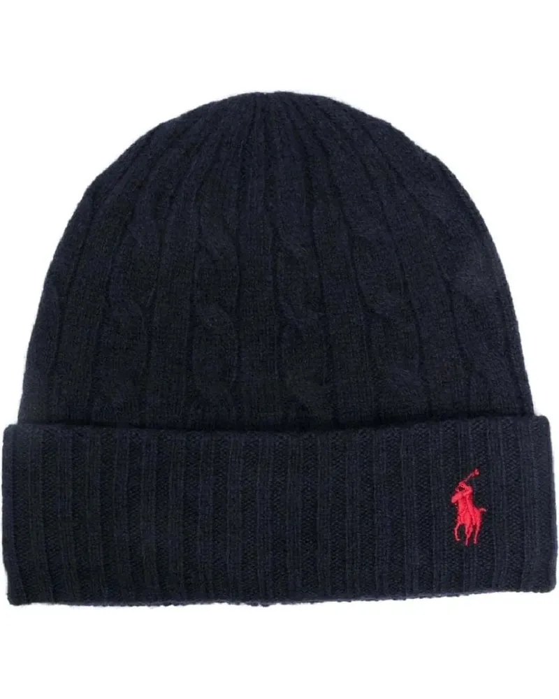 Ralph Lauren Caps & Mützen Ribbed Cable Knit Hat In Wool-Cashmere Blend bunt Bunt