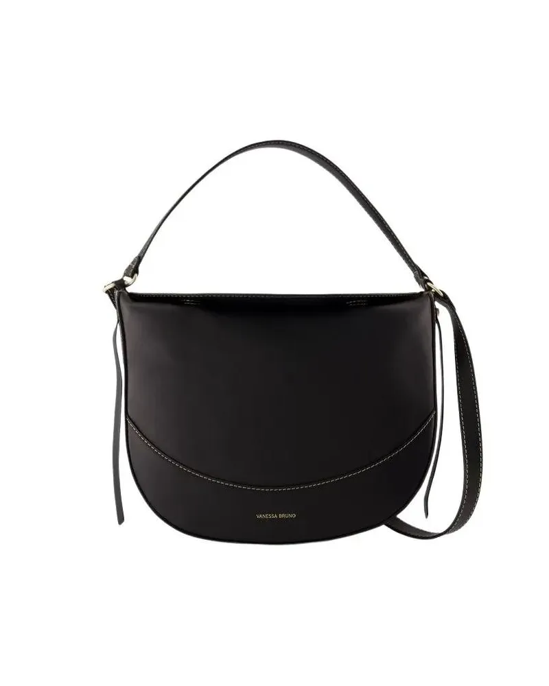 Vanessa Bruno Hobo Bags Daily Bag Crossbody - Leather - Black schwarz Schwarz