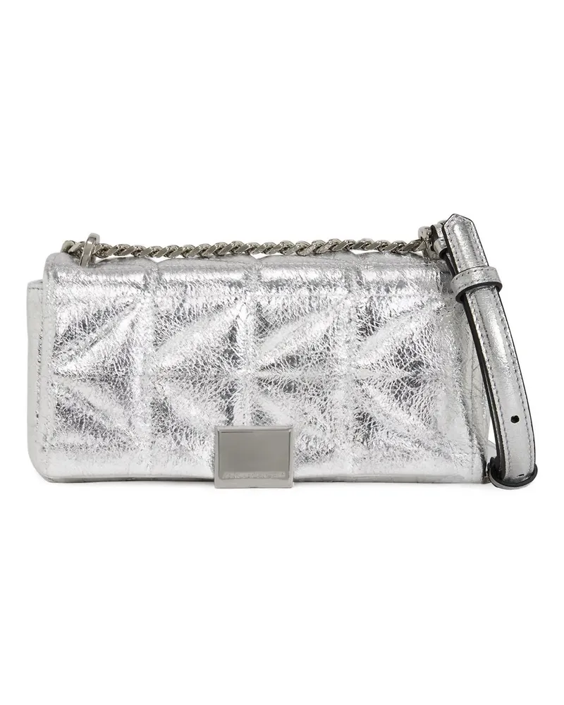 Karl Lagerfeld Crossbody Bags K/KUILT GLÄNZENDE KLEINE UMHÄNGETASCHE silberfarben 