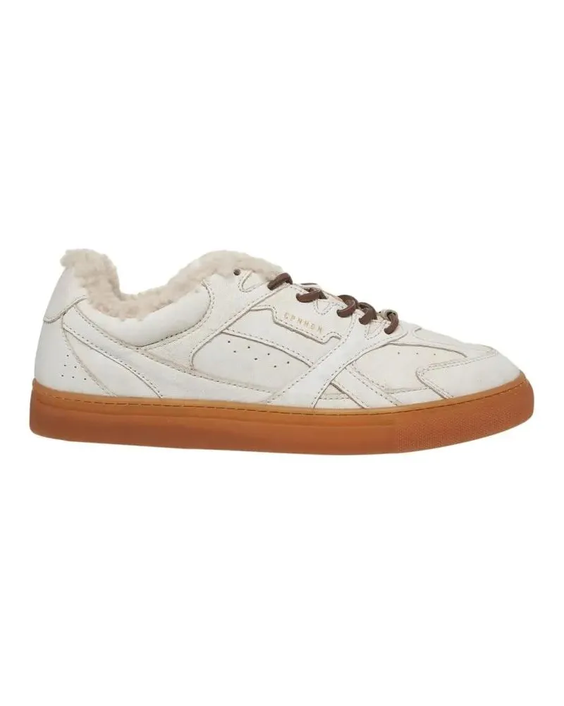 Copenhagen Low-Top Sneaker Low-Top Leather Sneakers With Plush Fur Lining weiß Weiß