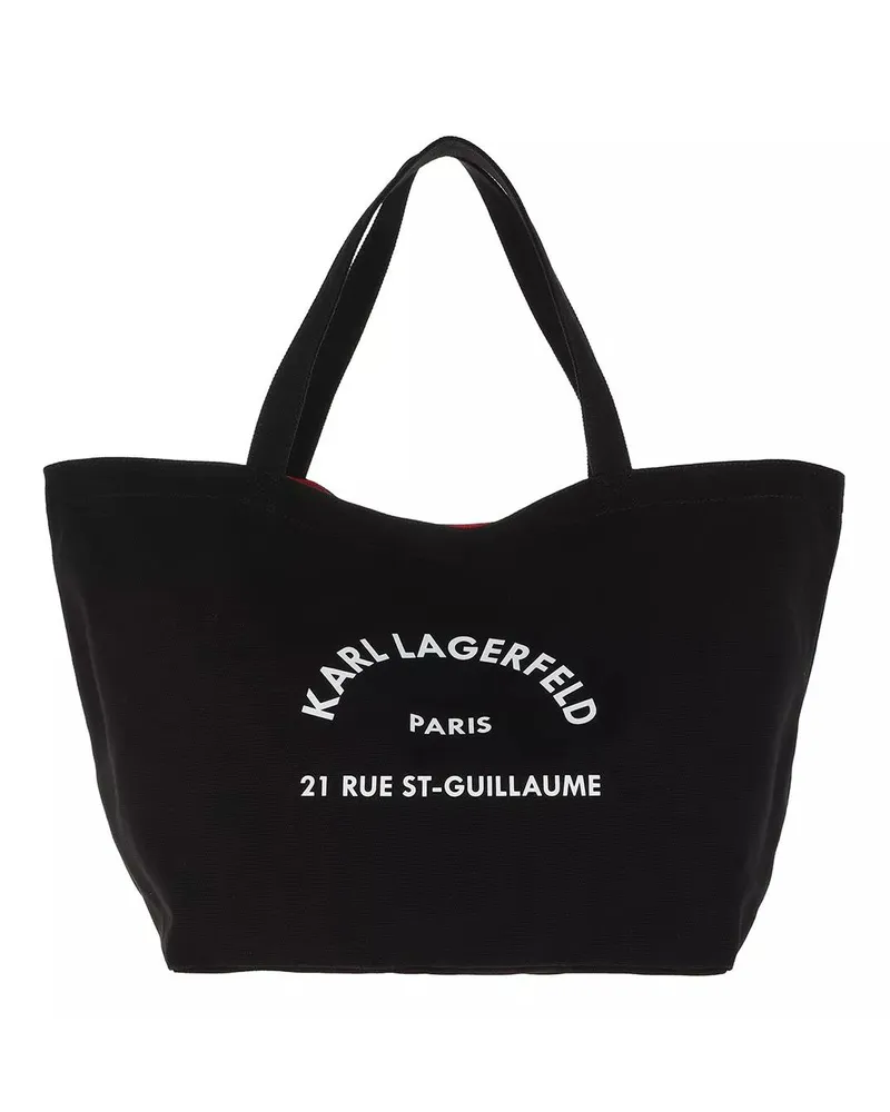 Karl Lagerfeld Shopper Rue St Guillaume Canvas Tote schwarz Schwarz