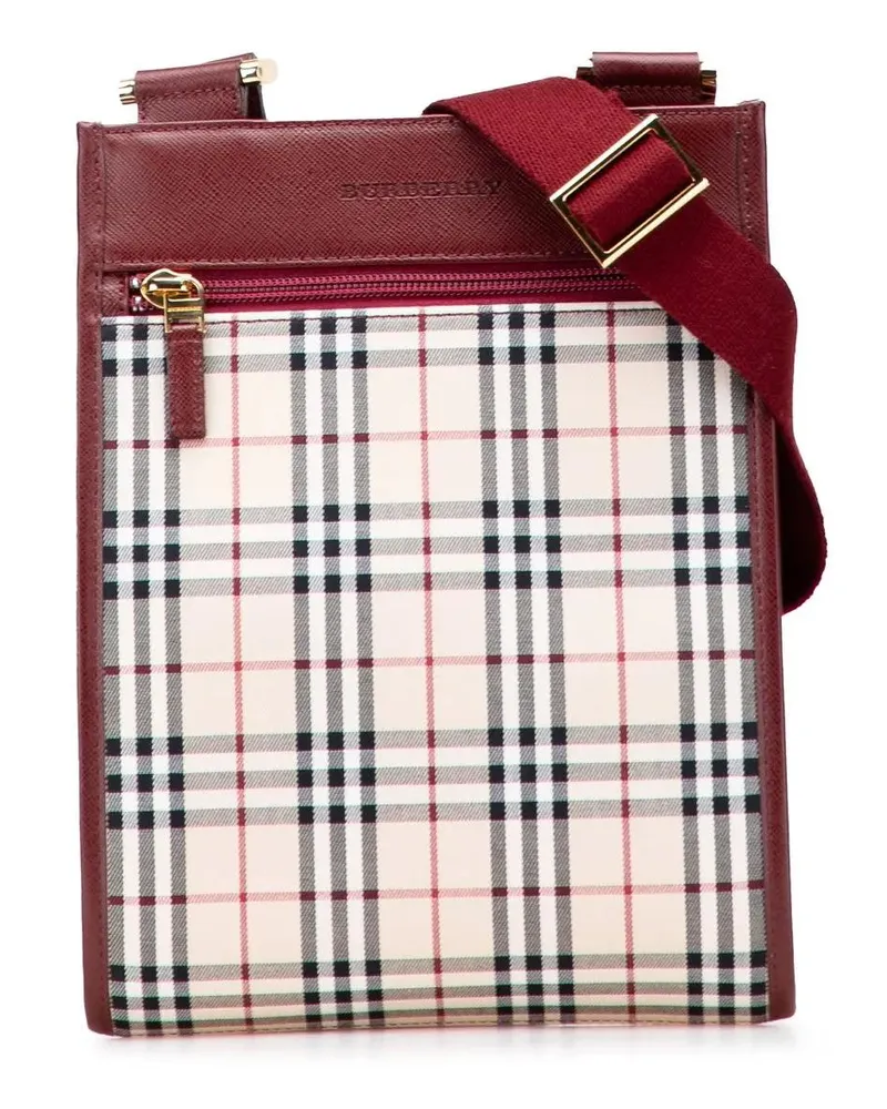 Burberry Hobo Bags House Check Canvas Crossbody braun Braun