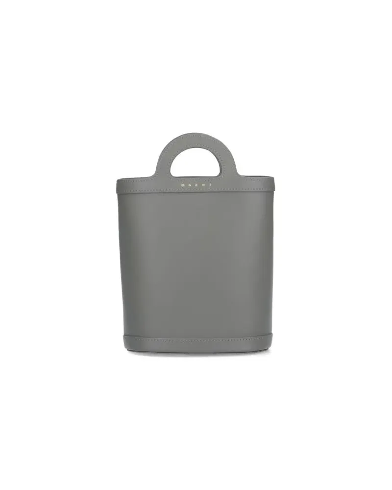 Marni Shopper & Totes "Tropicalia" Nano Bag – Grey grau Grau