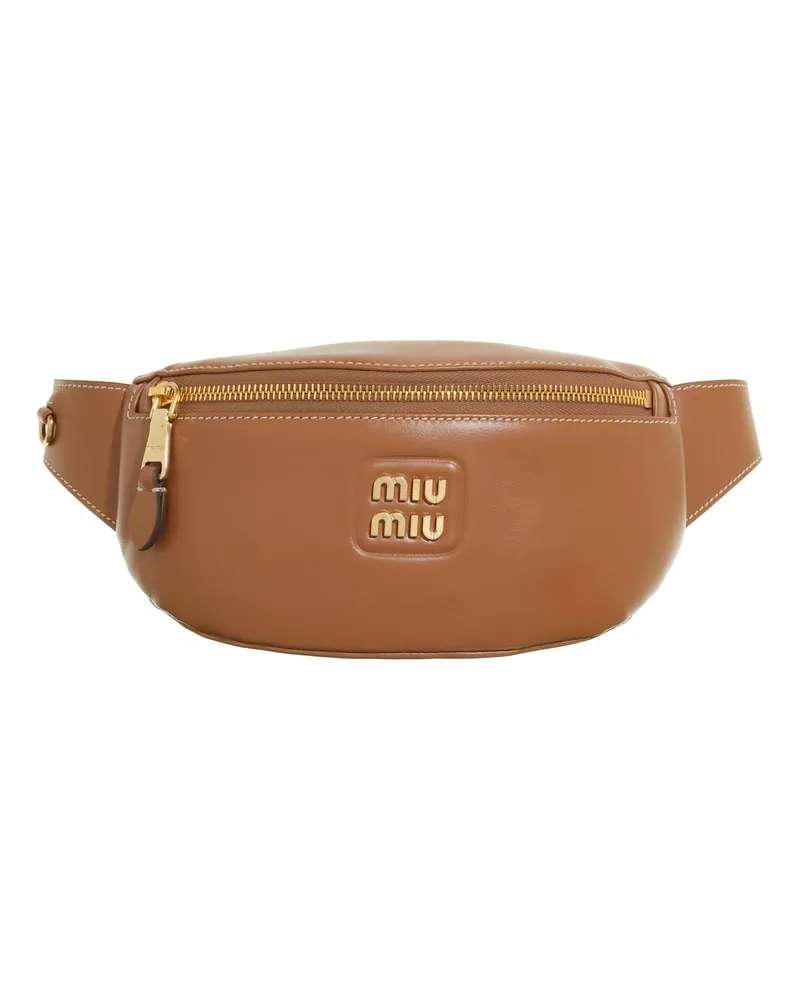 Miu Miu Crossbody Bags Cruise Shoulder Leather Belt Bag Braun