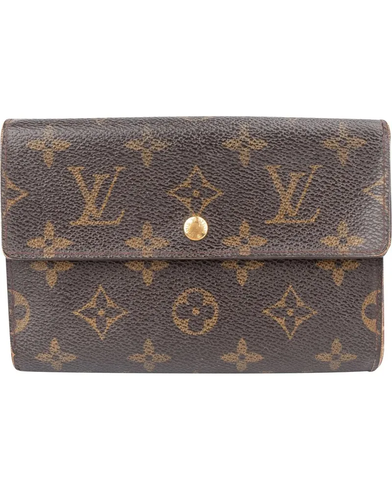 Louis Vuitton Portemonnaie  Canvas Monogram Porte Tresor Wallet braun Braun