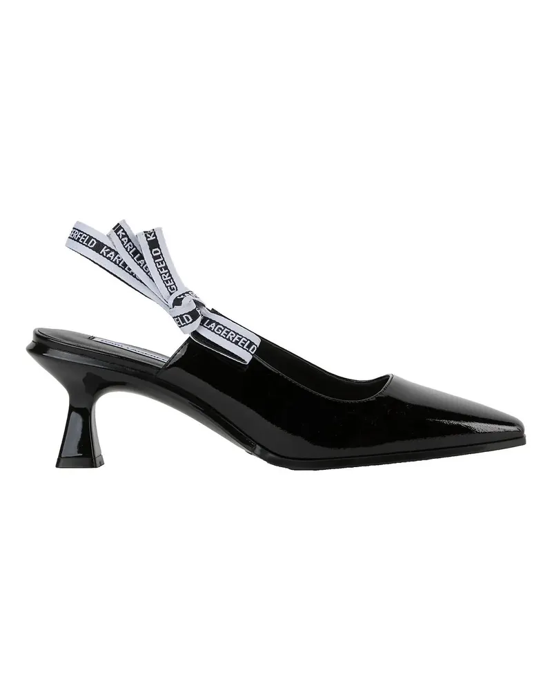 Karl Lagerfeld Hohe Schuhe PANACHE SLINGBACKS MIT ABSATZ UND SCHLEIFE schwarz Schwarz