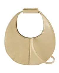 STAUD Crossbody Bags Mini Moon Split Purse - Leather - Beige Beige