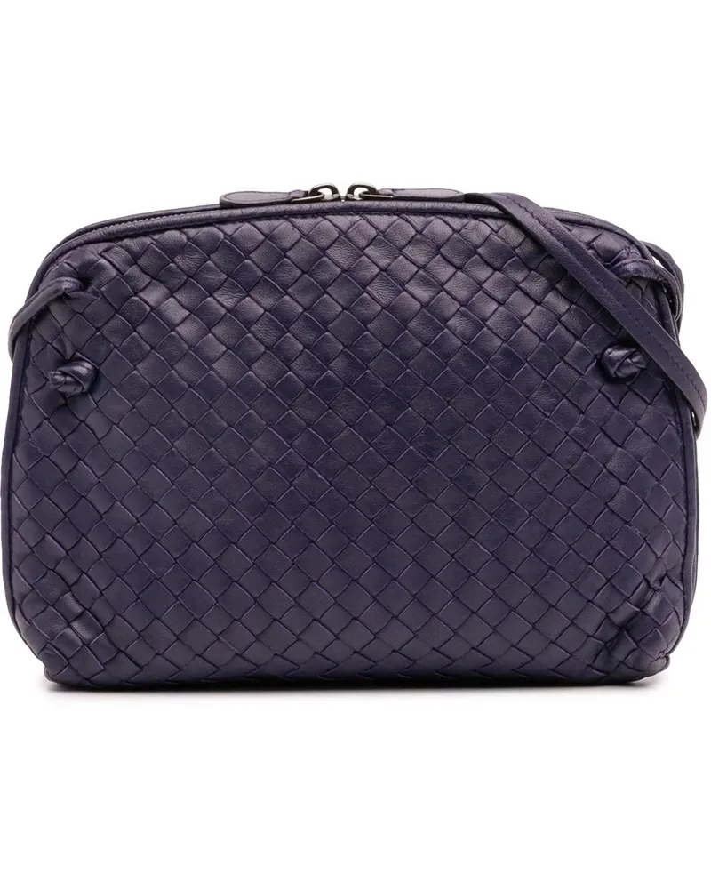 Bottega Veneta Hobo Bags Nappa Intrecciato Nodini Crossbody blau Blau